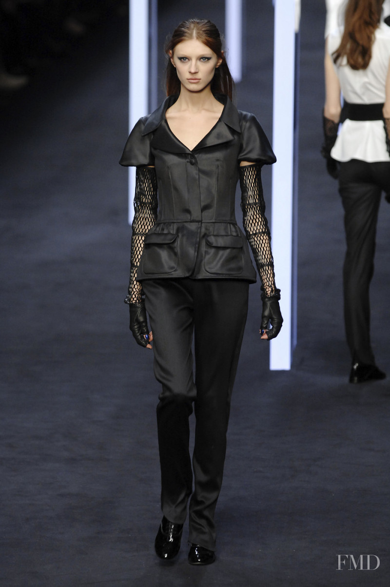 Olga Sherer featured in  the Karl Lagerfeld fashion show for Autumn/Winter 2008