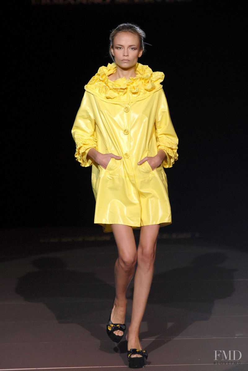 Natasha Poly featured in  the Ermanno Scervino fashion show for Spring/Summer 2008