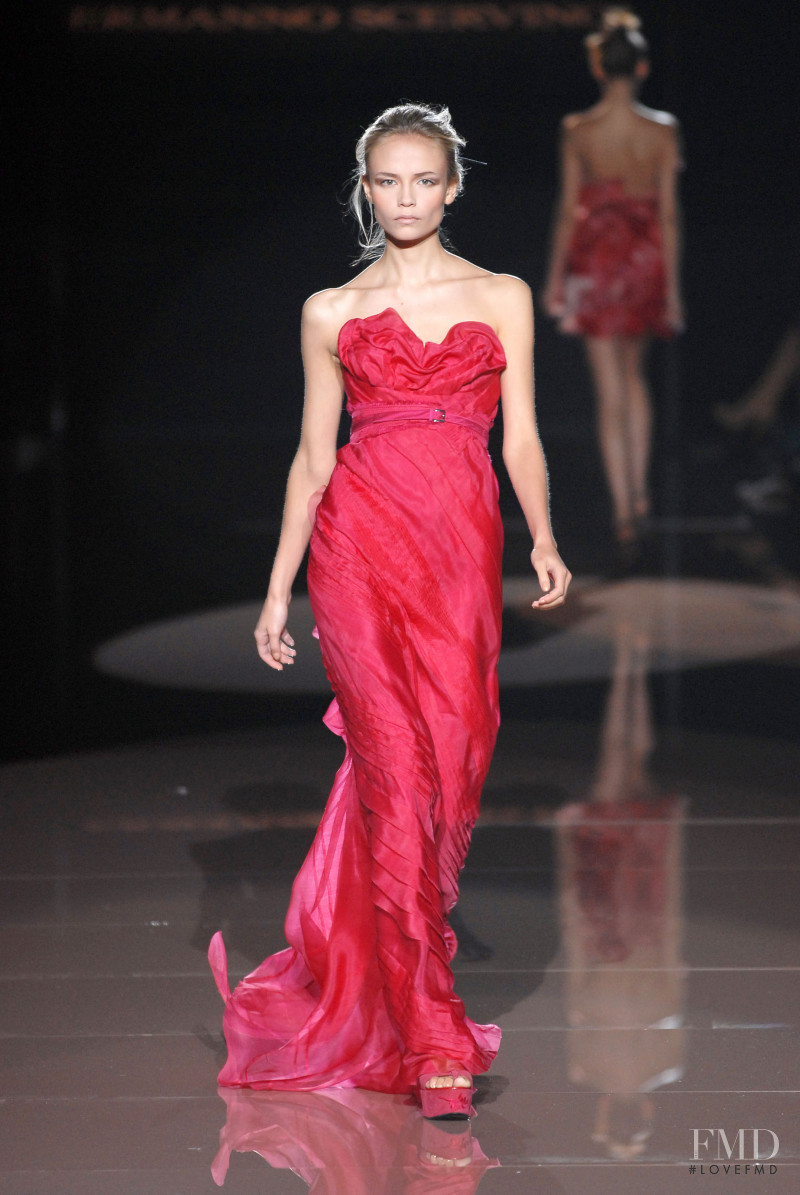 Natasha Poly featured in  the Ermanno Scervino fashion show for Spring/Summer 2008