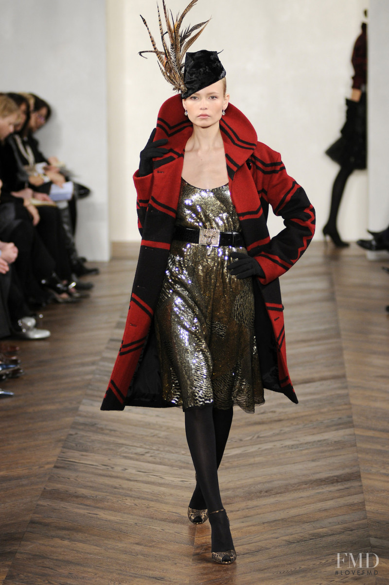 Natasha Poly featured in  the Ralph Lauren Collection fashion show for Autumn/Winter 2008