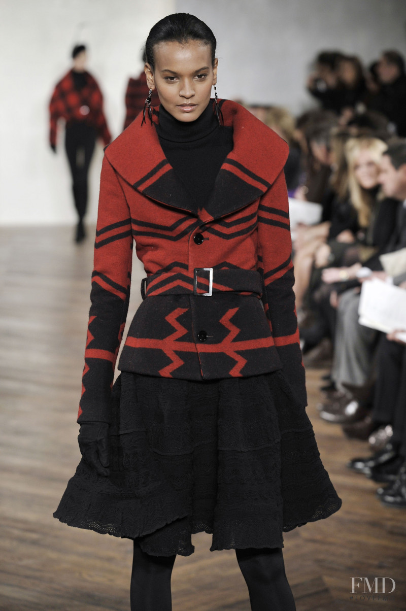 Liya Kebede featured in  the Ralph Lauren Collection fashion show for Autumn/Winter 2008