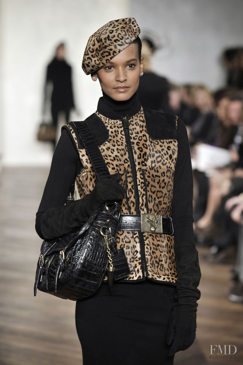 Liya Kebede featured in  the Ralph Lauren Collection fashion show for Autumn/Winter 2008