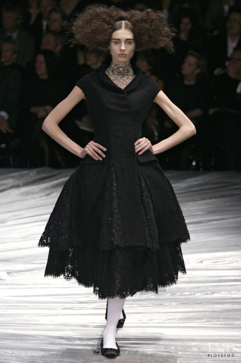 Olga Sherer featured in  the Alexander McQueen fashion show for Autumn/Winter 2008
