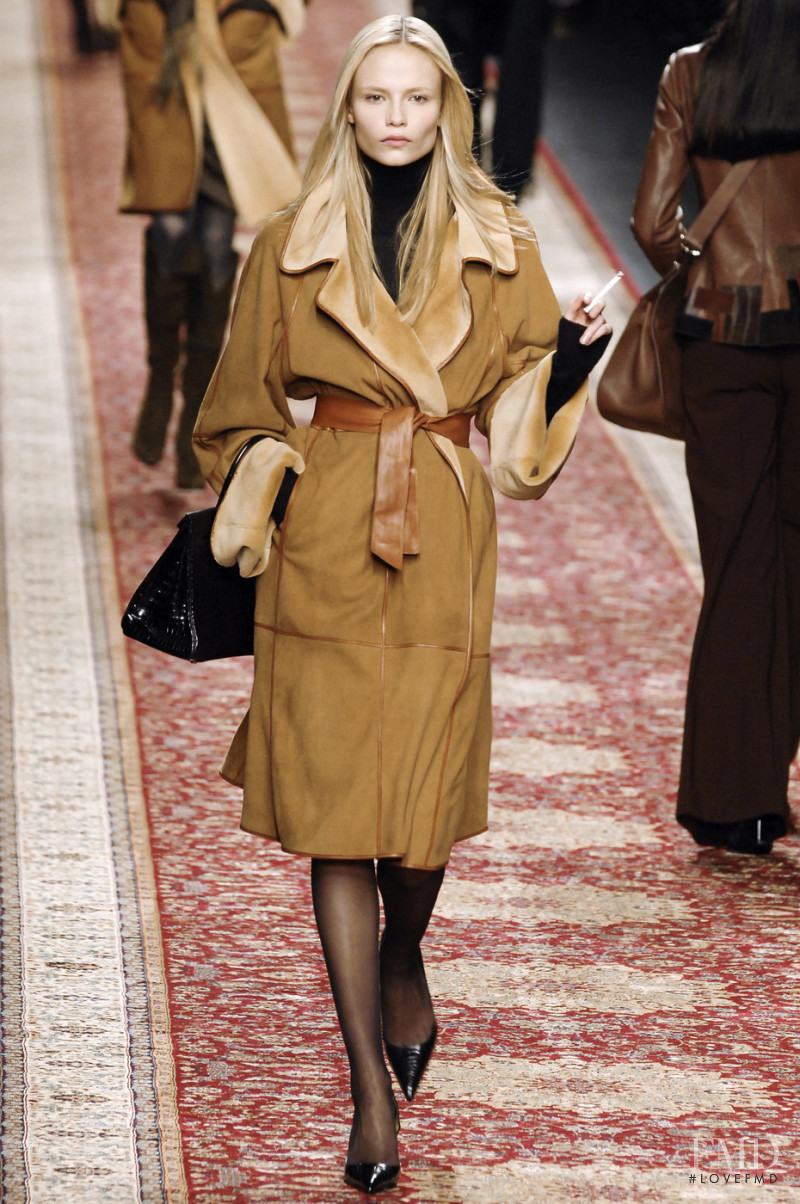 Natasha Poly featured in  the Hermès fashion show for Autumn/Winter 2008