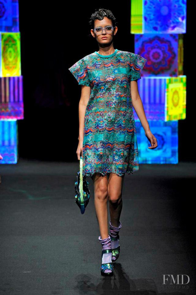 Wanessa Milhomem featured in  the Lie Sang Bong fashion show for Spring/Summer 2012