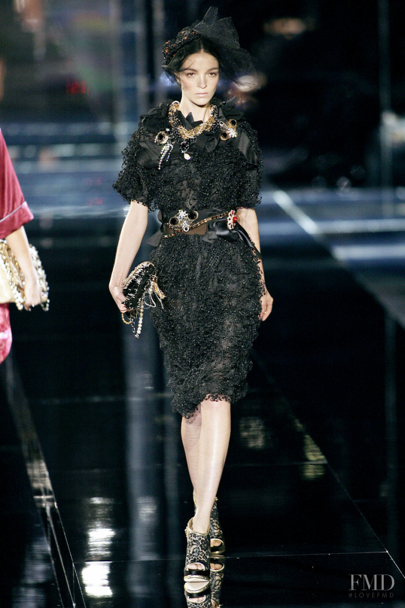 Mariacarla Boscono featured in  the Dolce & Gabbana fashion show for Spring/Summer 2009