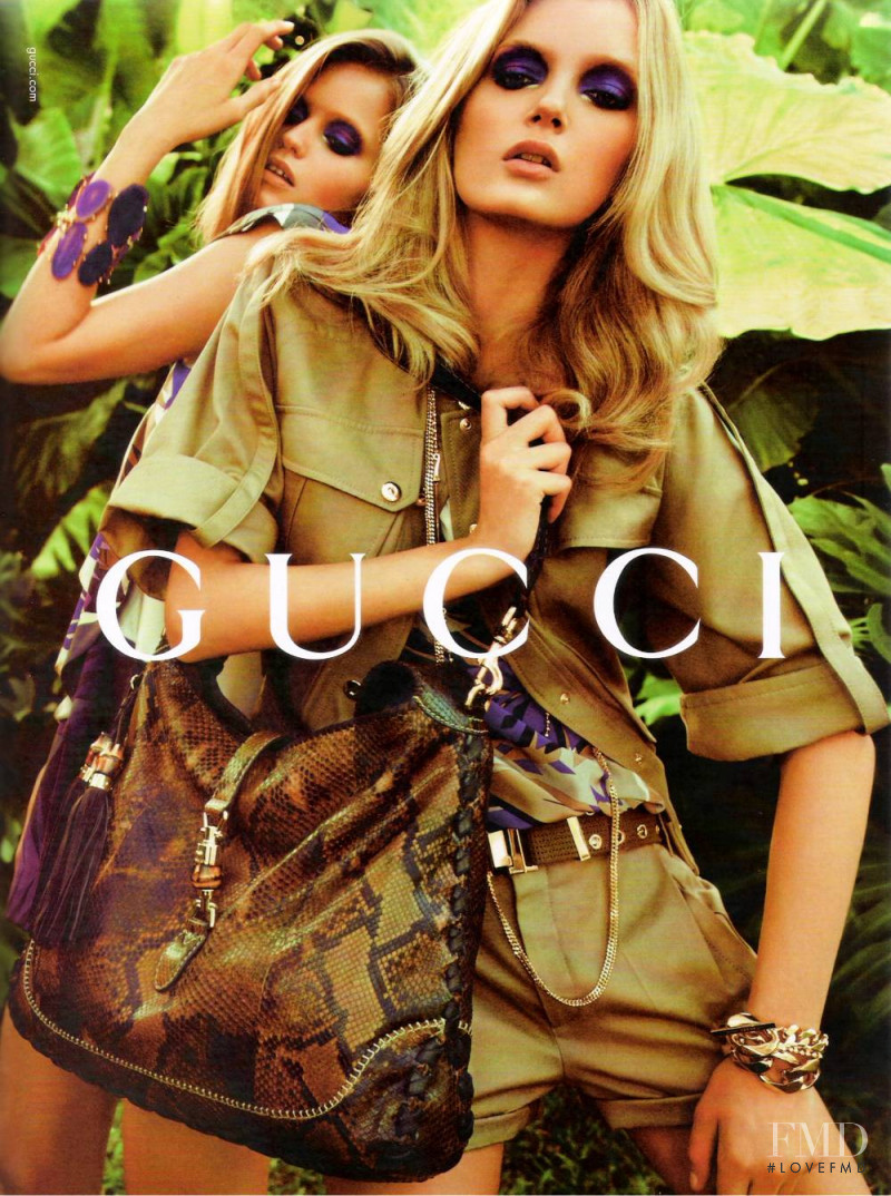 Abbey Lee Kershaw featured in  the Gucci advertisement for Spring/Summer 2009