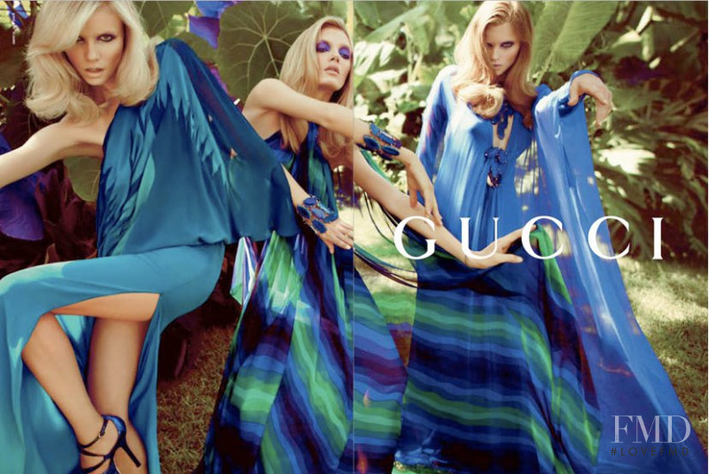 Abbey Lee Kershaw featured in  the Gucci advertisement for Spring/Summer 2009
