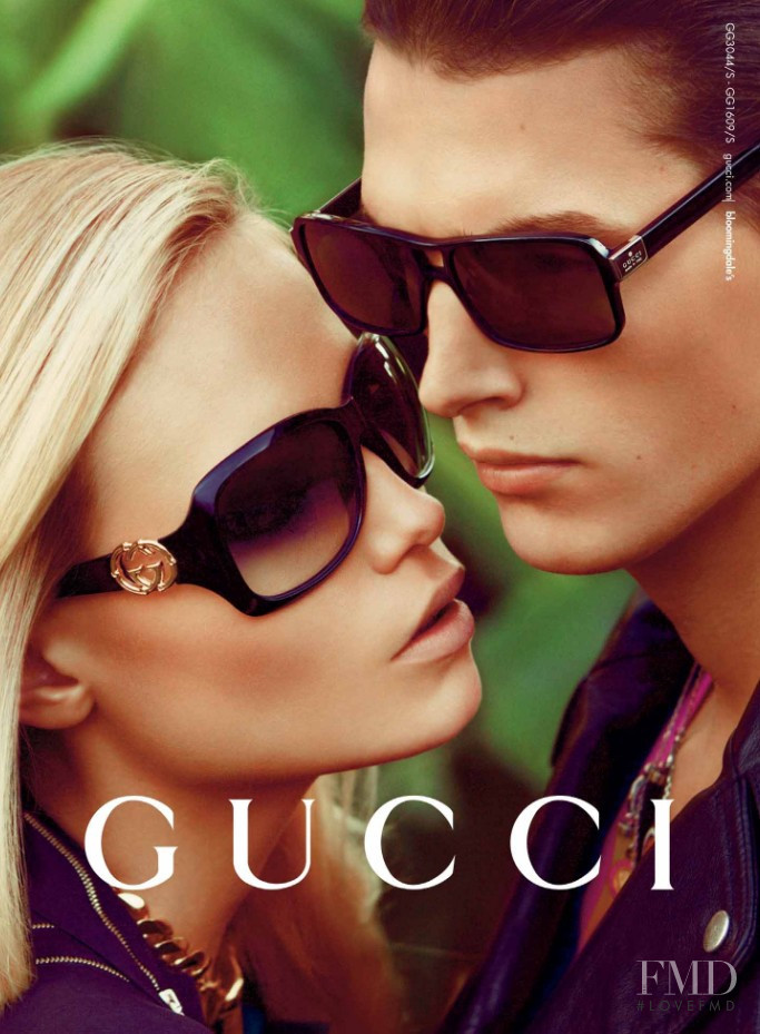 Natasha Poly featured in  the Gucci advertisement for Spring/Summer 2009