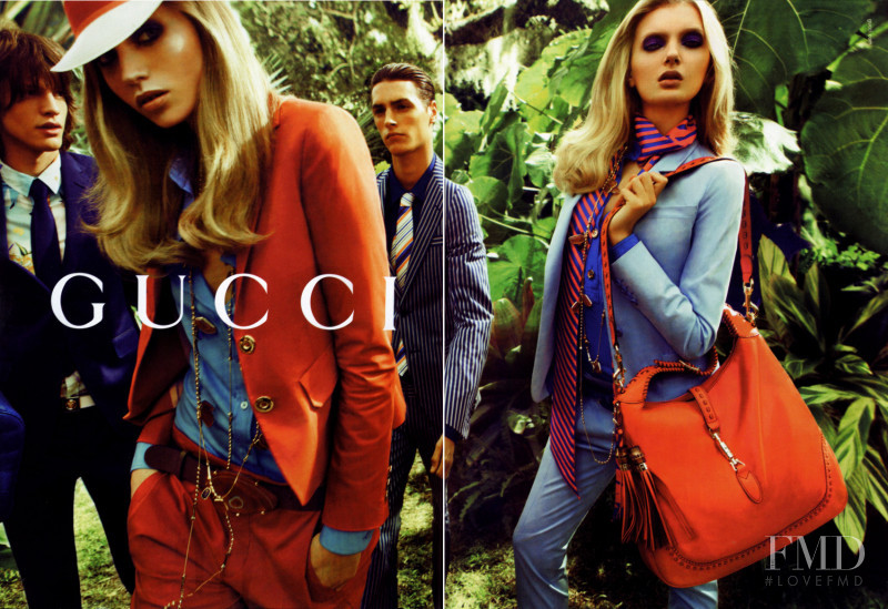 Lily Donaldson featured in  the Gucci advertisement for Spring/Summer 2009