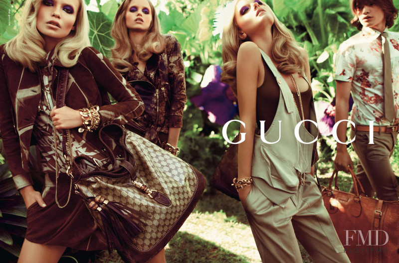 Abbey Lee Kershaw featured in  the Gucci advertisement for Spring/Summer 2009