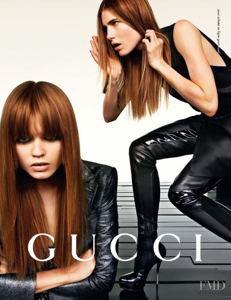 Abbey Lee Kershaw featured in  the Gucci advertisement for Autumn/Winter 2009