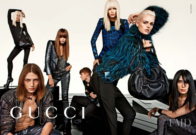 Abbey Lee Kershaw featured in  the Gucci advertisement for Autumn/Winter 2009