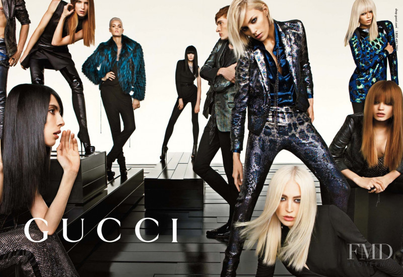 Abbey Lee Kershaw featured in  the Gucci advertisement for Autumn/Winter 2009