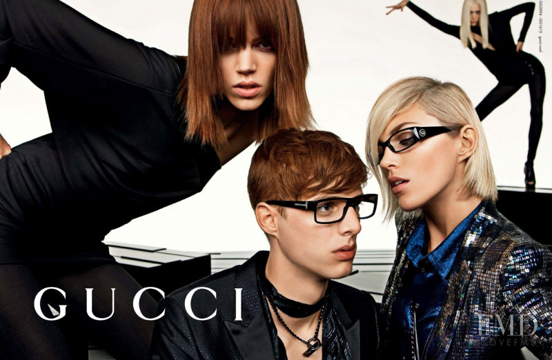 Anja Rubik featured in  the Gucci advertisement for Autumn/Winter 2009