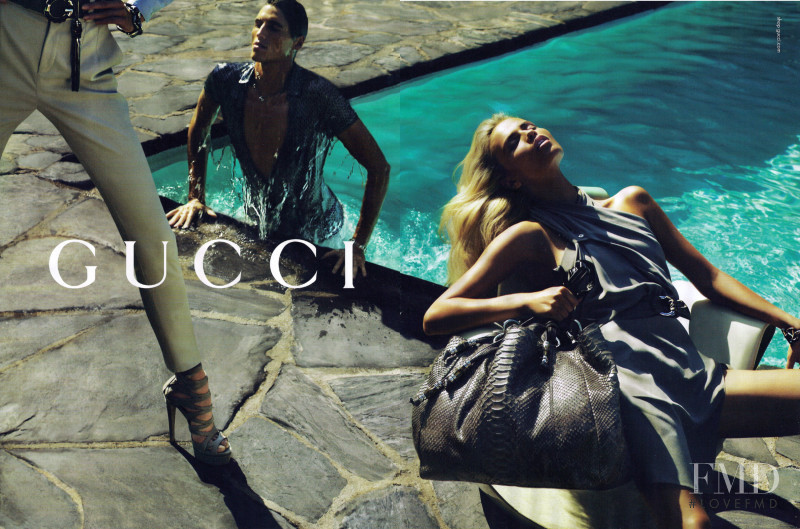 Natasha Poly featured in  the Gucci advertisement for Cruise 2010
