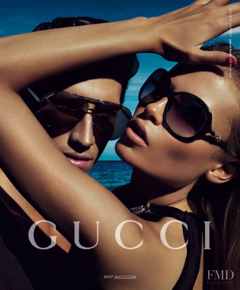 Natasha Poly featured in  the Gucci Eyewear advertisement for Spring/Summer 2010