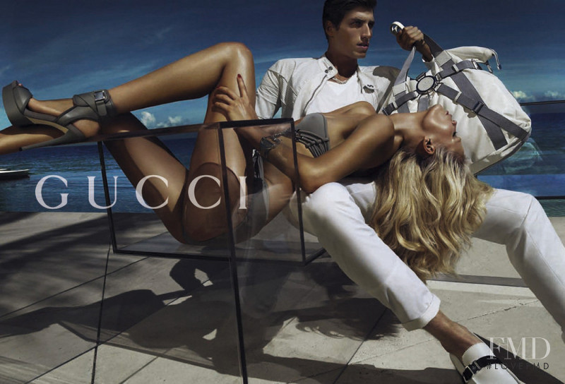 Natasha Poly featured in  the Gucci advertisement for Spring/Summer 2010