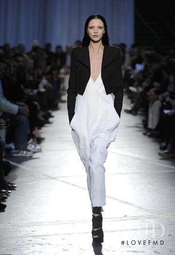 Mariacarla Boscono featured in  the Givenchy fashion show for Spring/Summer 2010