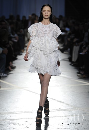 Mariacarla Boscono featured in  the Givenchy fashion show for Spring/Summer 2010