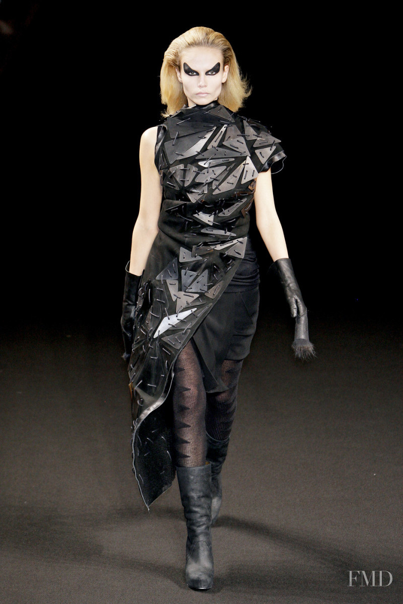 Natasha Poly featured in  the Rick Owens Gleam fashion show for Autumn/Winter 2010