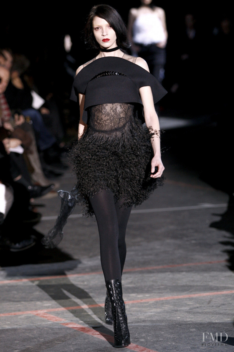 Mariacarla Boscono featured in  the Givenchy fashion show for Autumn/Winter 2010