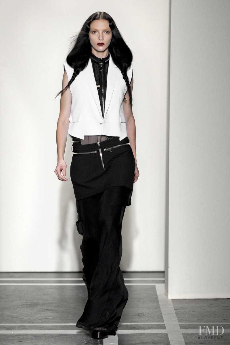 Mariacarla Boscono featured in  the Givenchy fashion show for Spring/Summer 2011