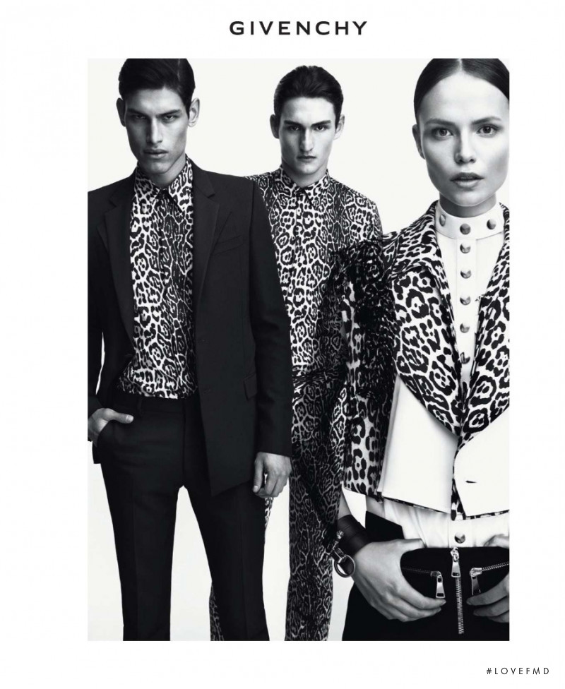 Natasha Poly featured in  the Givenchy advertisement for Spring/Summer 2011