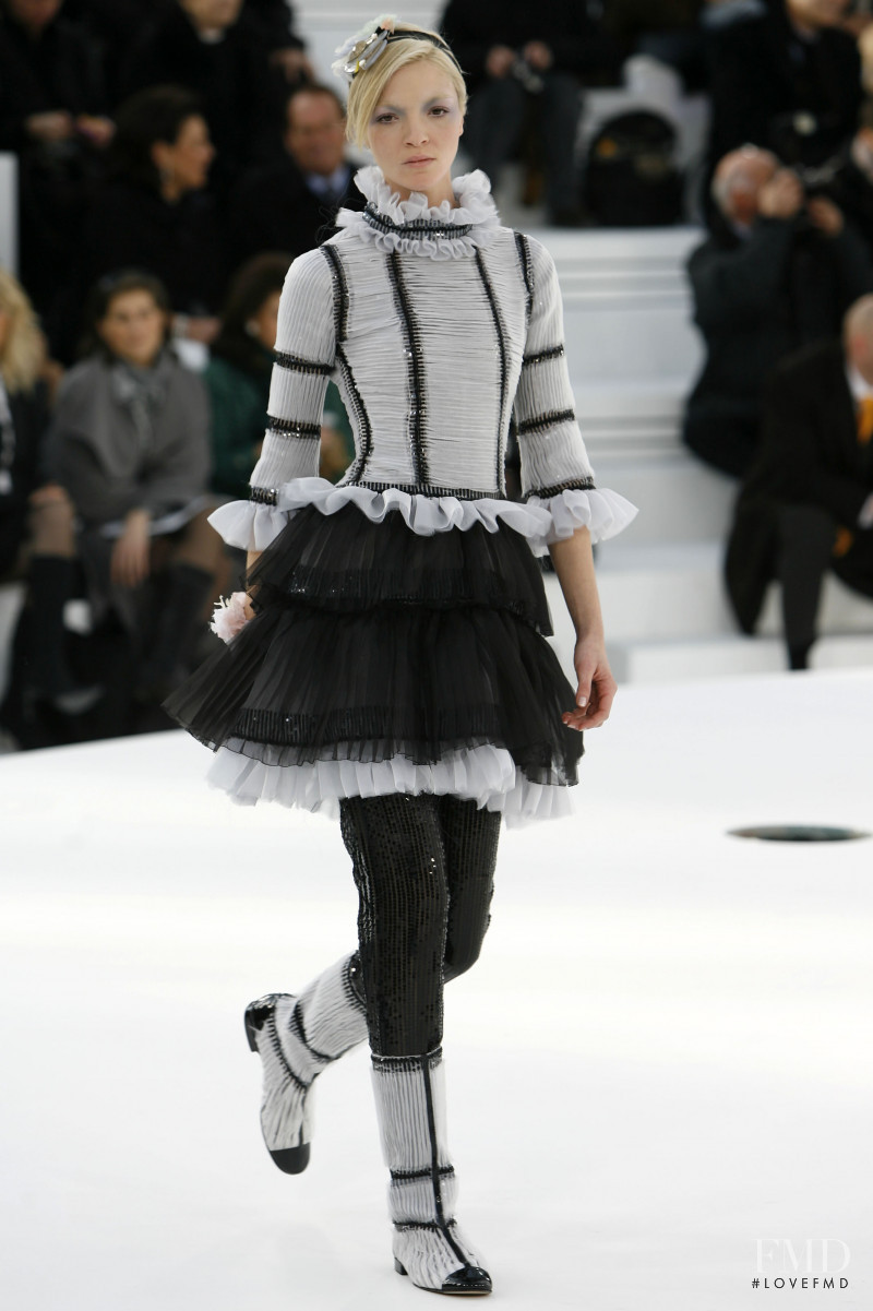 Mariacarla Boscono featured in  the Chanel Haute Couture fashion show for Spring/Summer 2006
