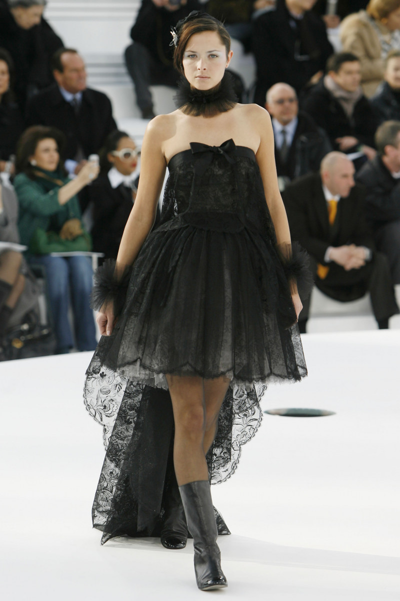 Tasha Tilberg featured in  the Chanel Haute Couture fashion show for Spring/Summer 2006