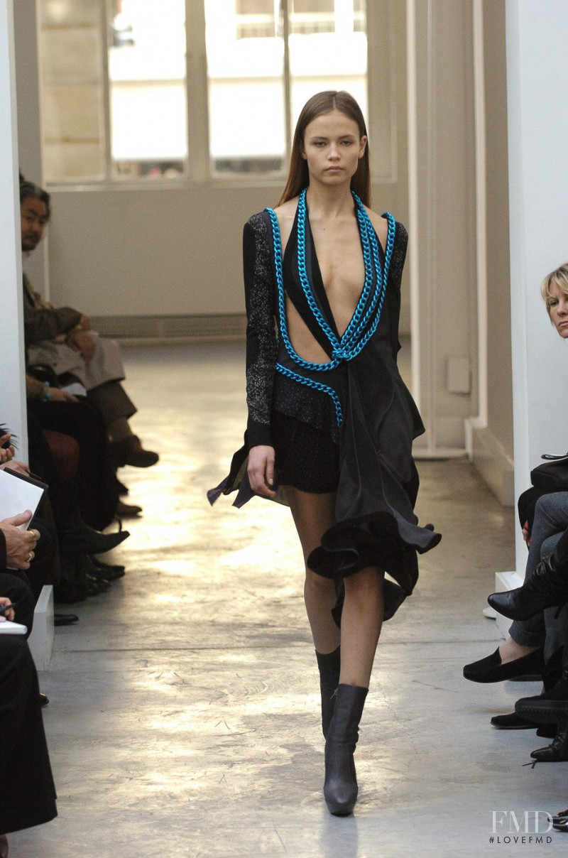 Natasha Poly featured in  the Balenciaga fashion show for Autumn/Winter 2004