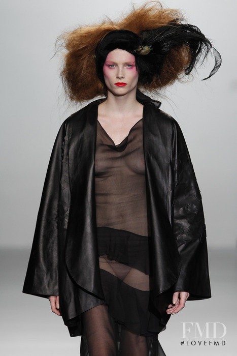Ilona Swagemakers featured in  the Elisa Palomino fashion show for Autumn/Winter 2011