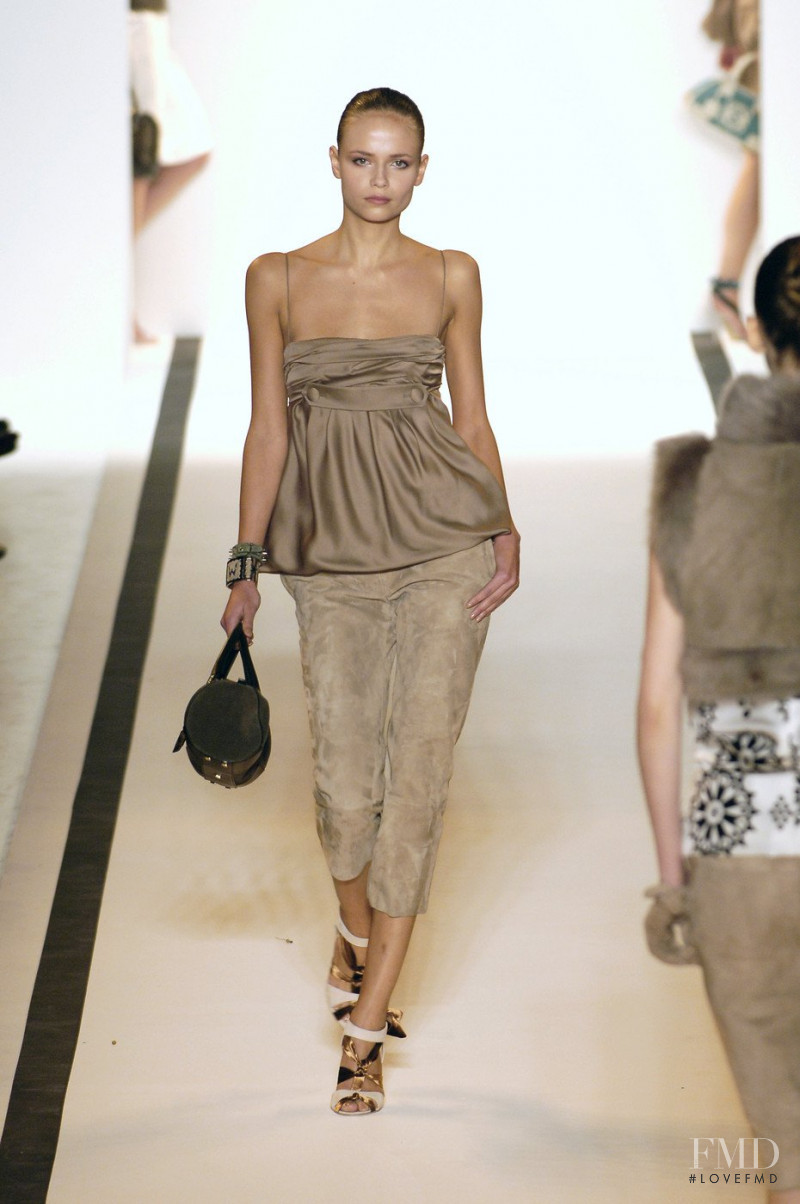 Natasha Poly featured in  the Loewe fashion show for Autumn/Winter 2005