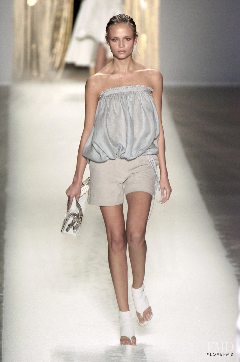 Natasha Poly featured in  the Loewe fashion show for Spring/Summer 2005