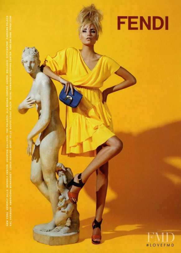 Natasha Poly featured in  the Fendi advertisement for Resort 2012