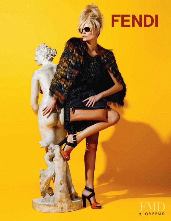 Natasha Poly featured in  the Fendi advertisement for Resort 2012