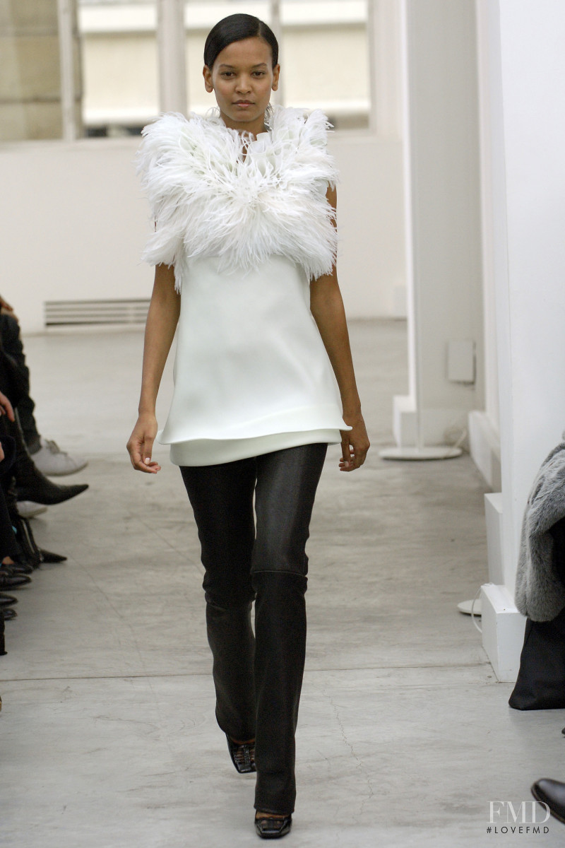 Liya Kebede featured in  the Balenciaga fashion show for Autumn/Winter 2005