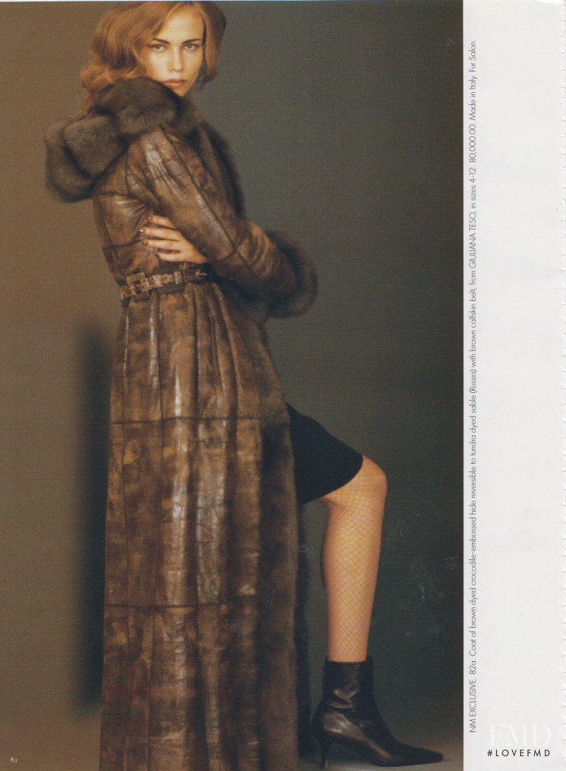 Natasha Poly featured in  the Neiman Marcus catalogue for Fall 2004