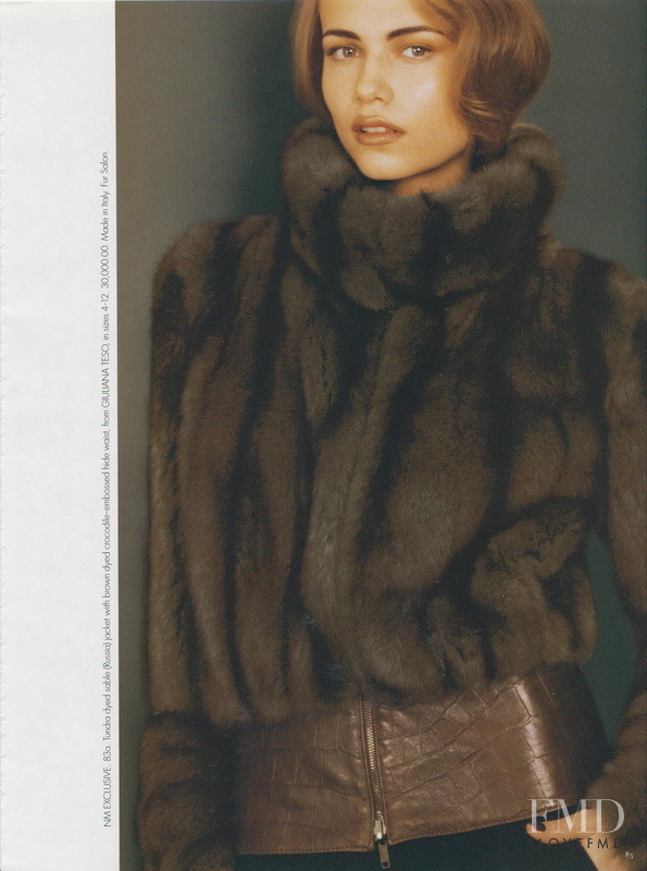 Natasha Poly featured in  the Neiman Marcus catalogue for Fall 2004