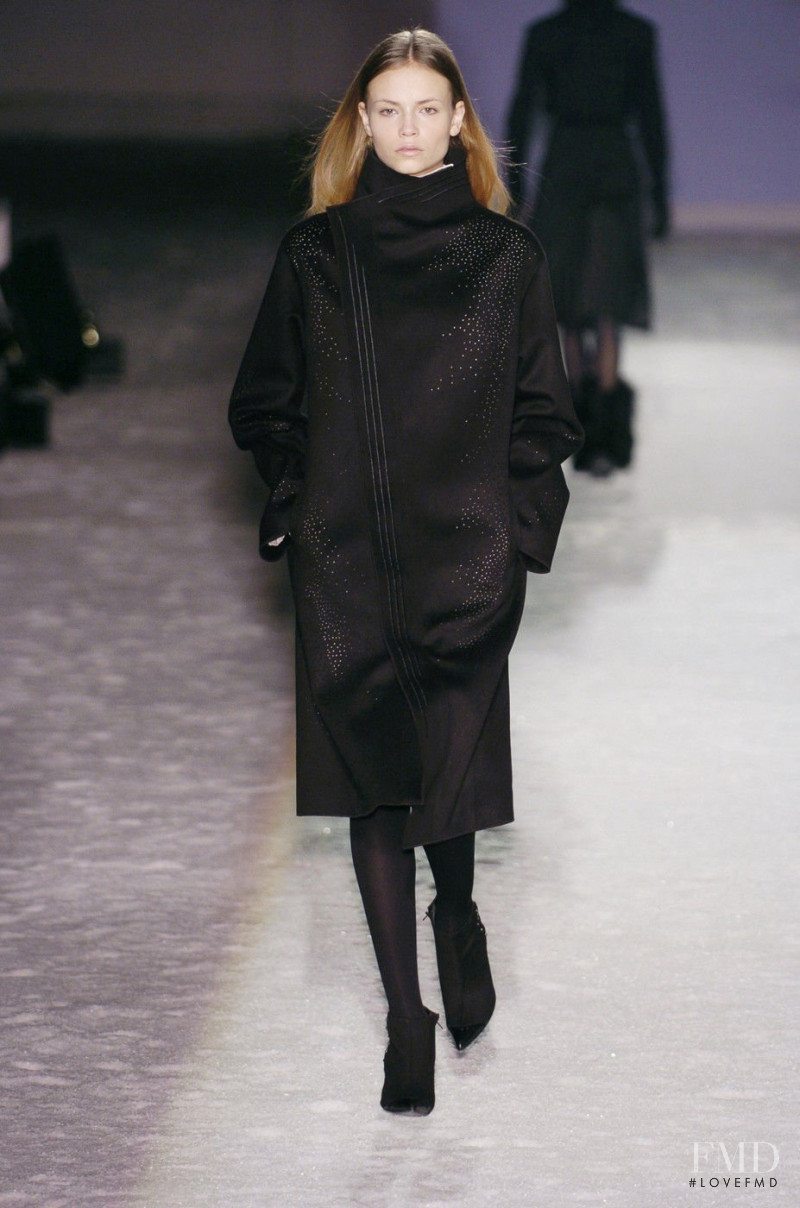 Natasha Poly featured in  the Gilles Rosier fashion show for Autumn/Winter 2004