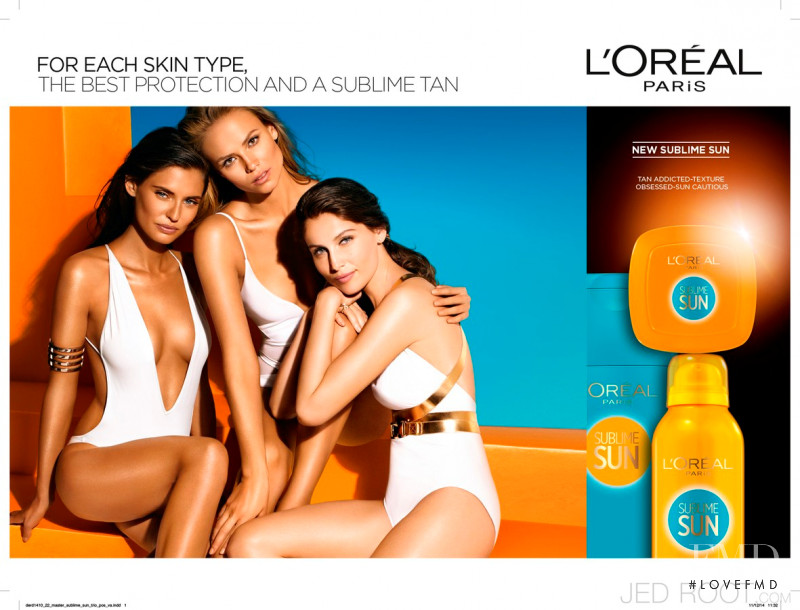 Bianca Balti featured in  the L\'Oreal Paris Casting Sunkiss advertisement for Spring/Summer 2015