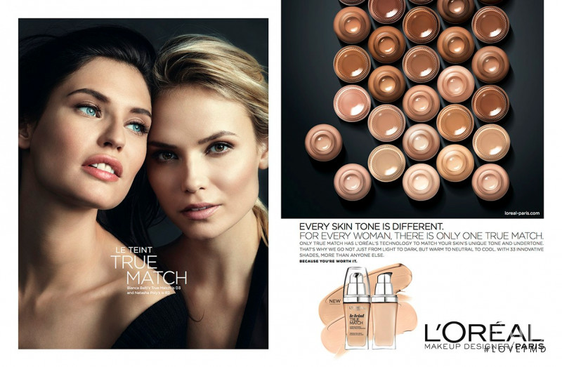 Bianca Balti featured in  the L\'Oreal Paris Le Teint True Match advertisement for Spring/Summer 2015