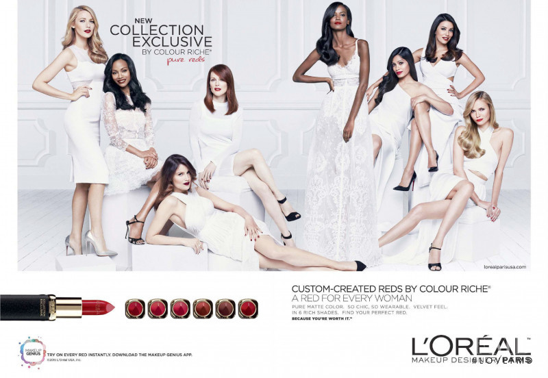 Natasha Poly featured in  the L\'Oreal Paris La Vie En Rose Collection Exclusive advertisement for Autumn/Winter 2015