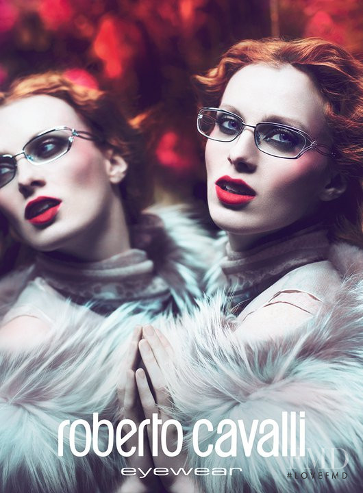 Karen Elson featured in  the Roberto Cavalli advertisement for Autumn/Winter 2009