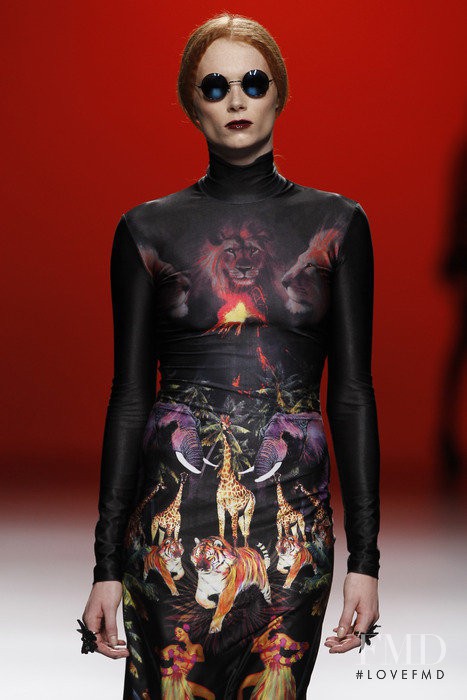 Ilona Swagemakers featured in  the Maria Escote fashion show for Autumn/Winter 2011