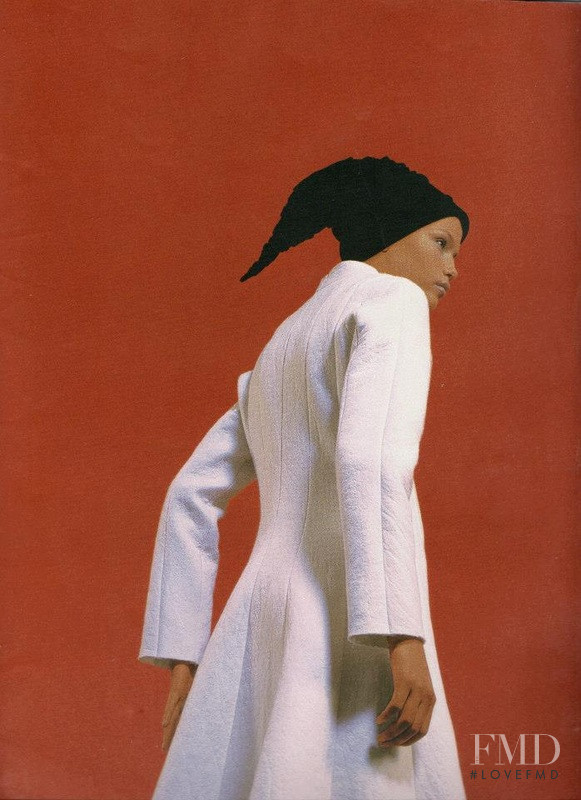 Natasha Poly featured in  the Musso advertisement for Autumn/Winter 2000