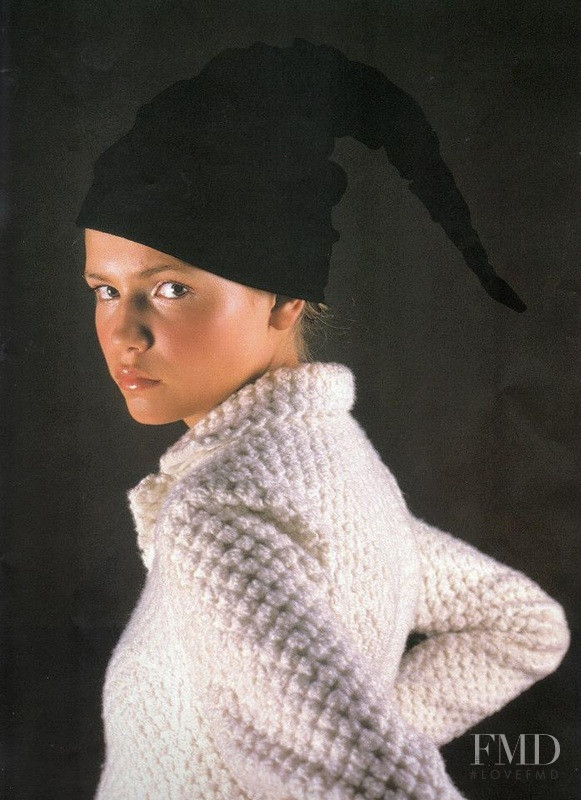 Natasha Poly featured in  the Musso advertisement for Autumn/Winter 2000