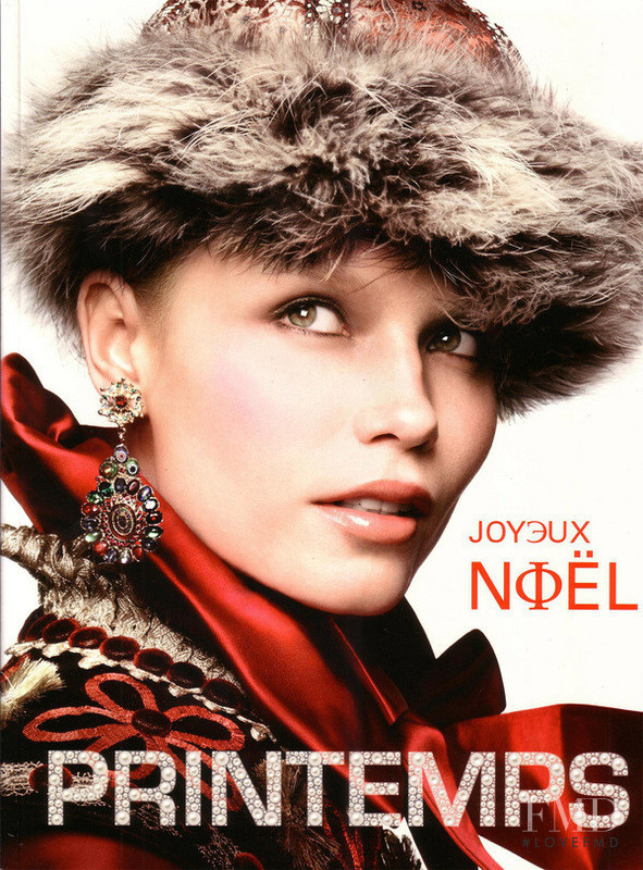 Natasha Poly featured in  the Printemps (DEPARTMENT STORE) advertisement for Christmas 2009