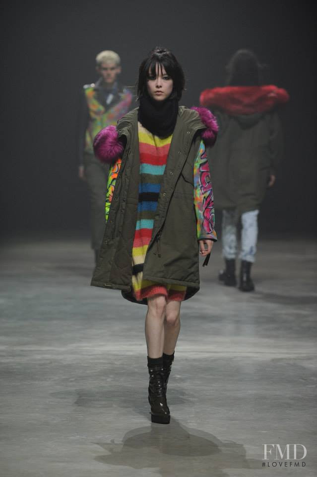Mae Lapres featured in  the Diesel fashion show for Autumn/Winter 2014