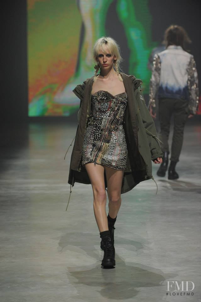 Lili Sumner featured in  the Diesel fashion show for Autumn/Winter 2014